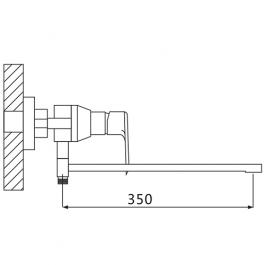 Смеситель для ванны OUTE T4523Q