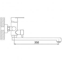 Смеситель для ванны OUTE T40123