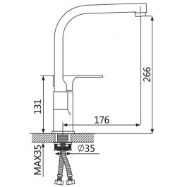 Смеситель для кухни OUTE T10513B-1